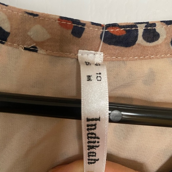 Indikah Animal Print Leopard Flowy Tunic Dress Size M - Picture 7 of 11